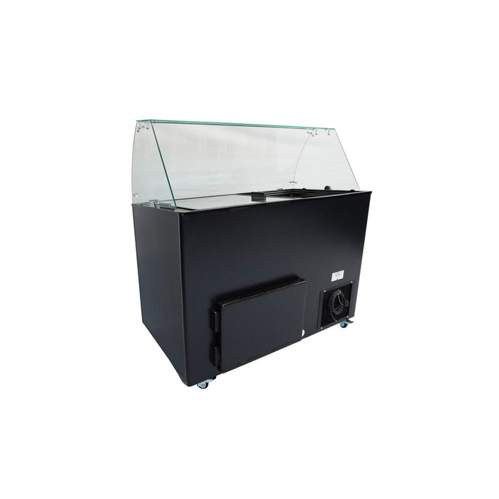 CombiSteel Speiseisvitrine Java Schwarz 8 × 5 Ltr