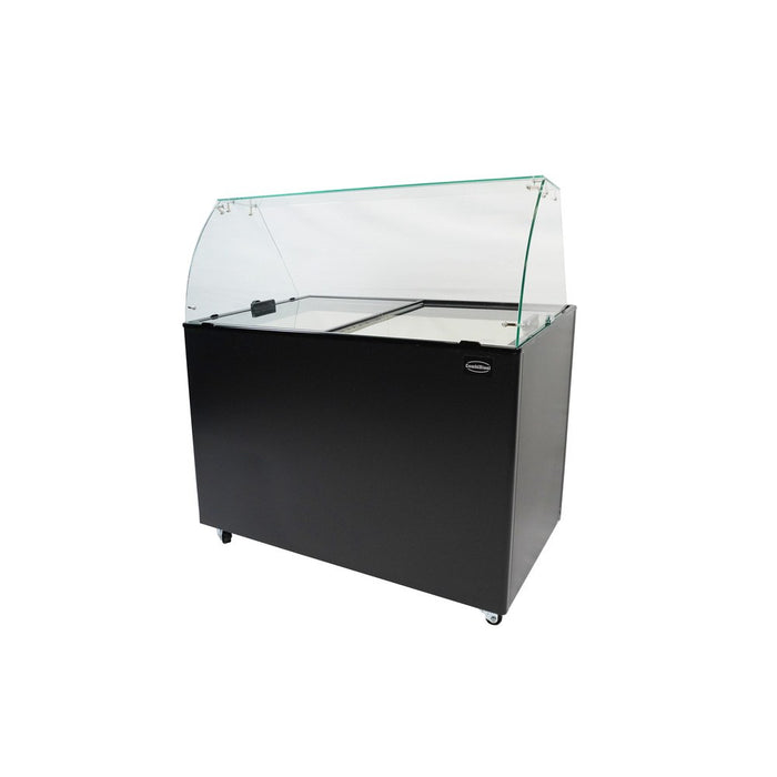 CombiSteel Speiseisvitrine Java Schwarz 8 × 5 Ltr