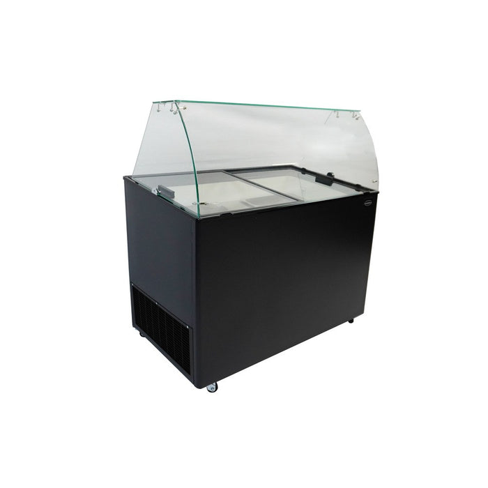 CombiSteel Speiseisvitrine Java Schwarz 8 × 5 Ltr