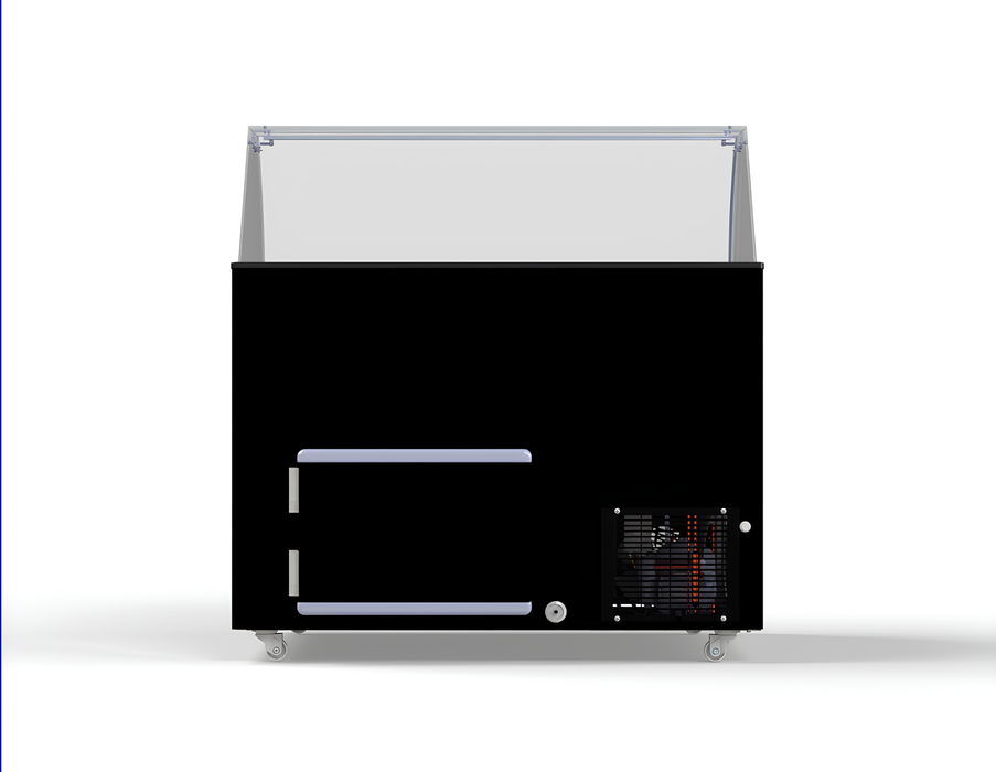 CombiSteel Speiseisvitrine Java Schwarz 8 × 5 Ltr