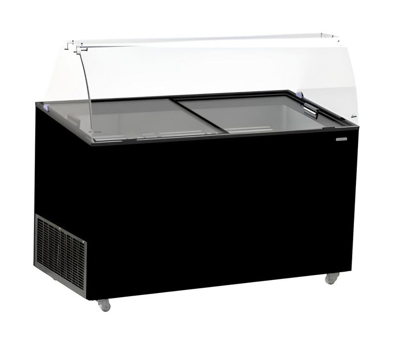 CombiSteel Speiseisvitrine Tenerife Schwarz 10 × 5 Ltr