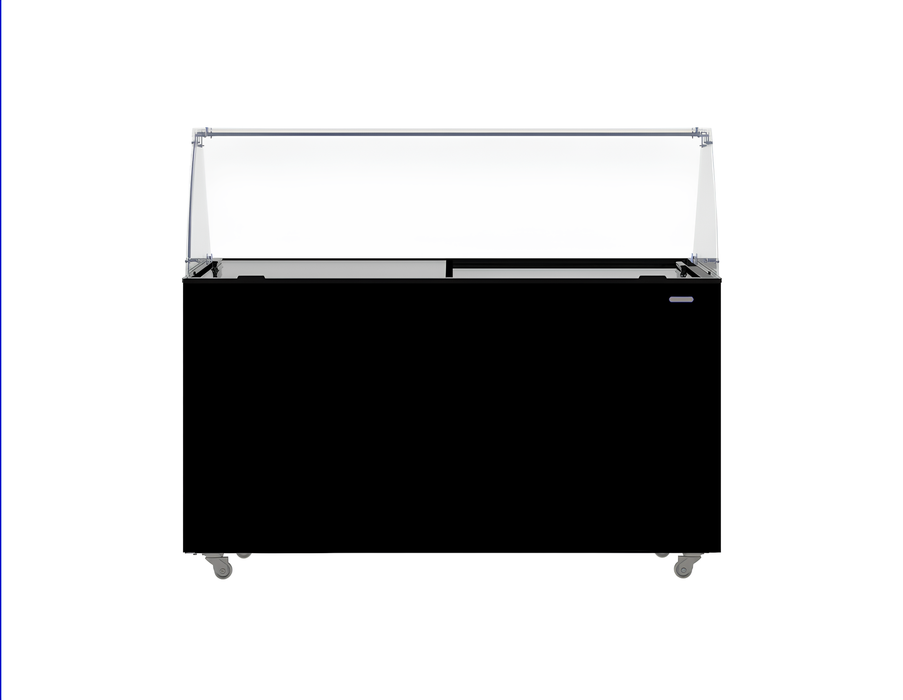 CombiSteel Speiseisvitrine Tenerife Schwarz 10 × 5 Ltr
