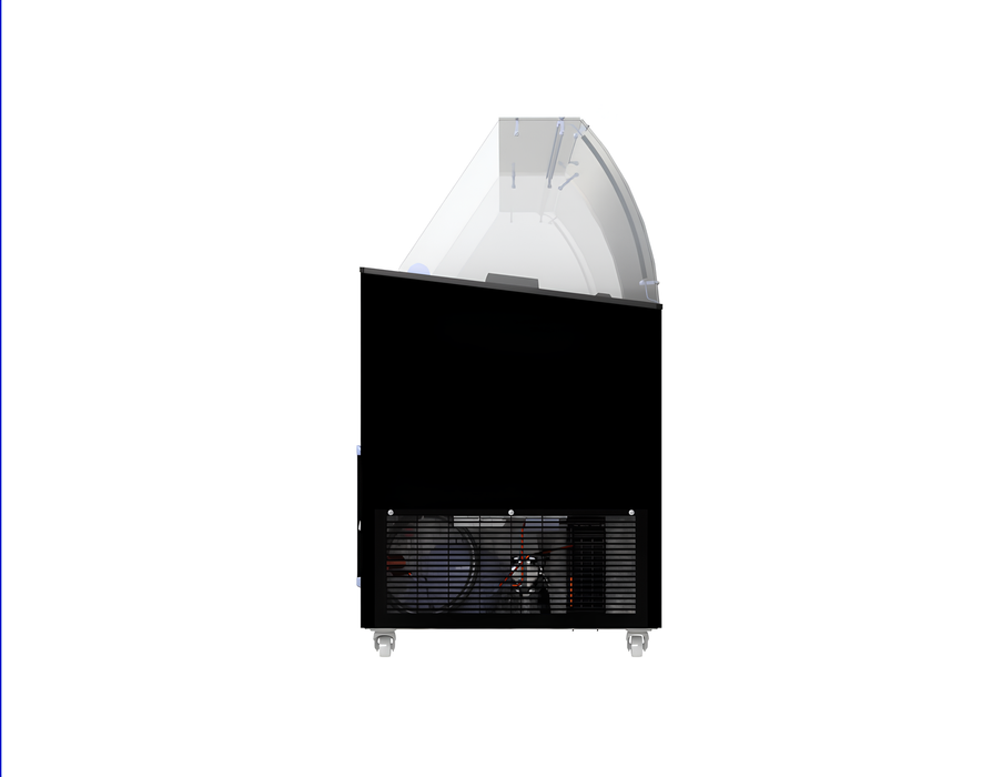CombiSteel Speiseisvitrine Tenerife Schwarz 10 × 5 Ltr