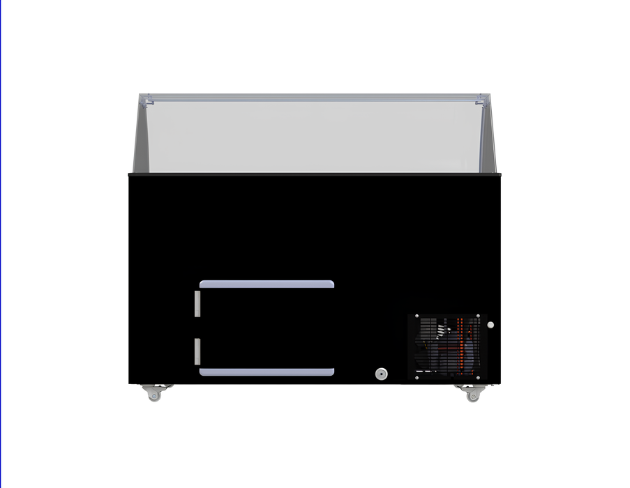 CombiSteel Speiseisvitrine Tenerife Schwarz 10 × 5 Ltr