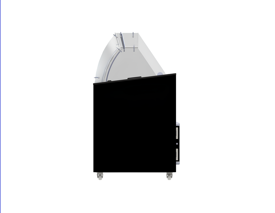 CombiSteel Speiseisvitrine Tenerife Schwarz 10 × 5 Ltr
