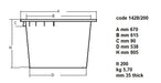 CombiSteel Abfallbehälter 200L