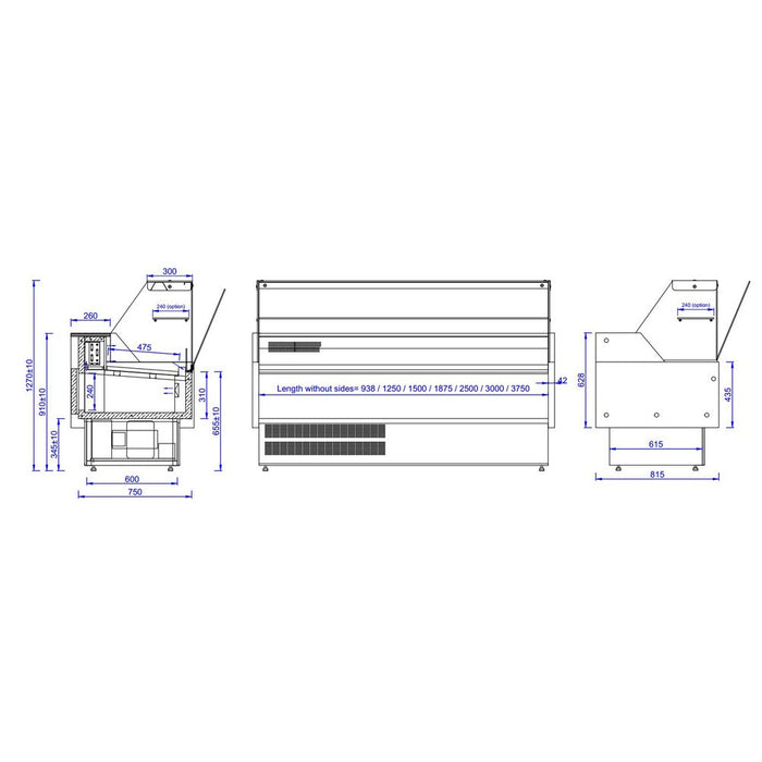 CombiSteel Kühlvitrine Oscar 1.5