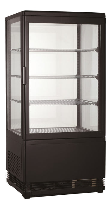 CombiSteel Kühlvitrine 68L Schwarz