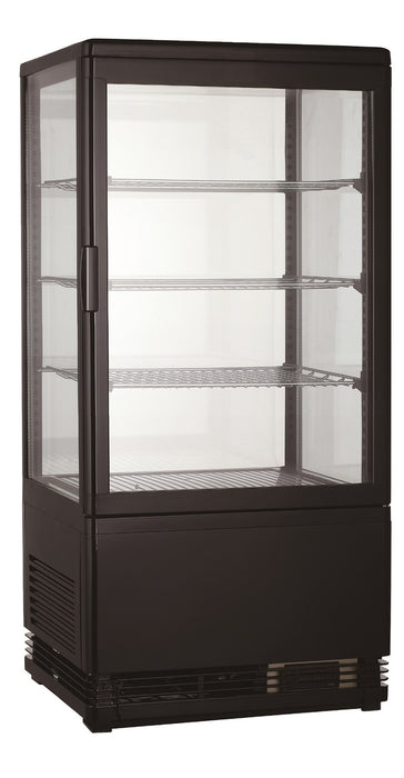 CombiSteel Kühlvitrine 78L Schwarz