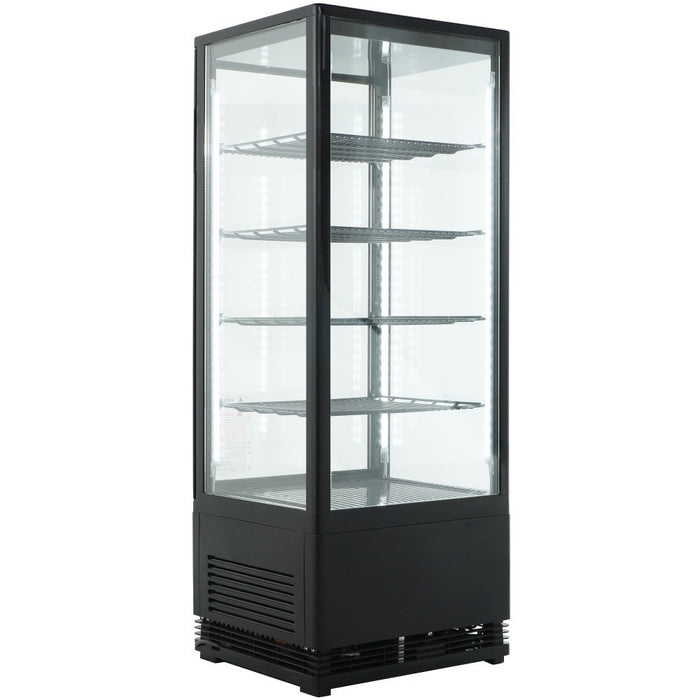 CombiSteel Kühlvitrine 98L Schwarz