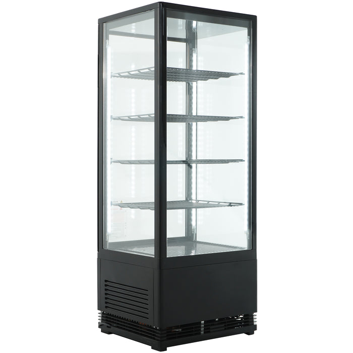 CombiSteel Kühlvitrine 98L Schwarz