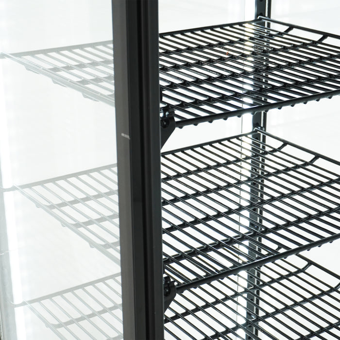 CombiSteel Kühlvitrine 98L Schwarz