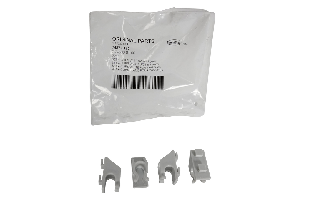 CombiSteel Set 4 Clips Weiß Für 7487.0165 Alte Serie