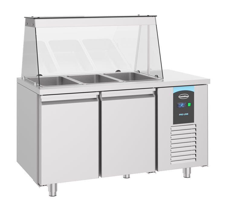 CombiSteel Saladette 2 Türen 3X 1/1Gn Behälter