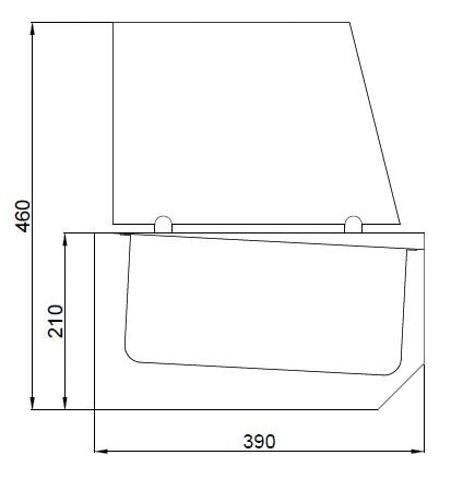 CombiSteel Aufsatzvitrine 6X 1/3 GN