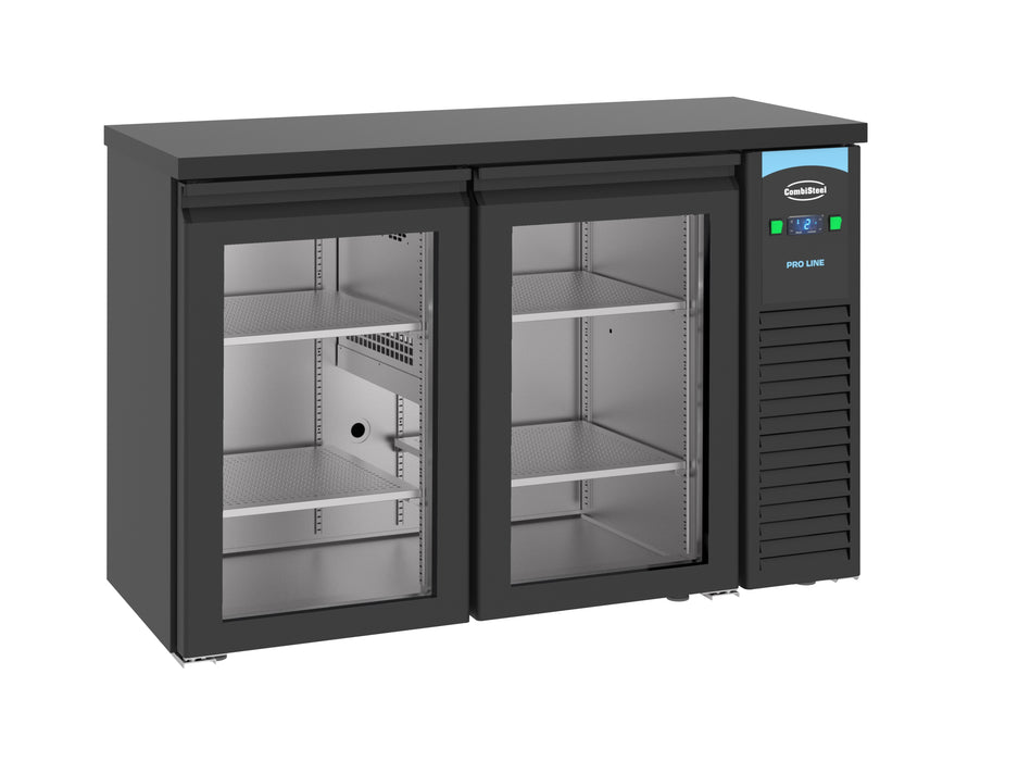CombiSteel Barkühler Schwarz 2 Glastüren | 7489.5285