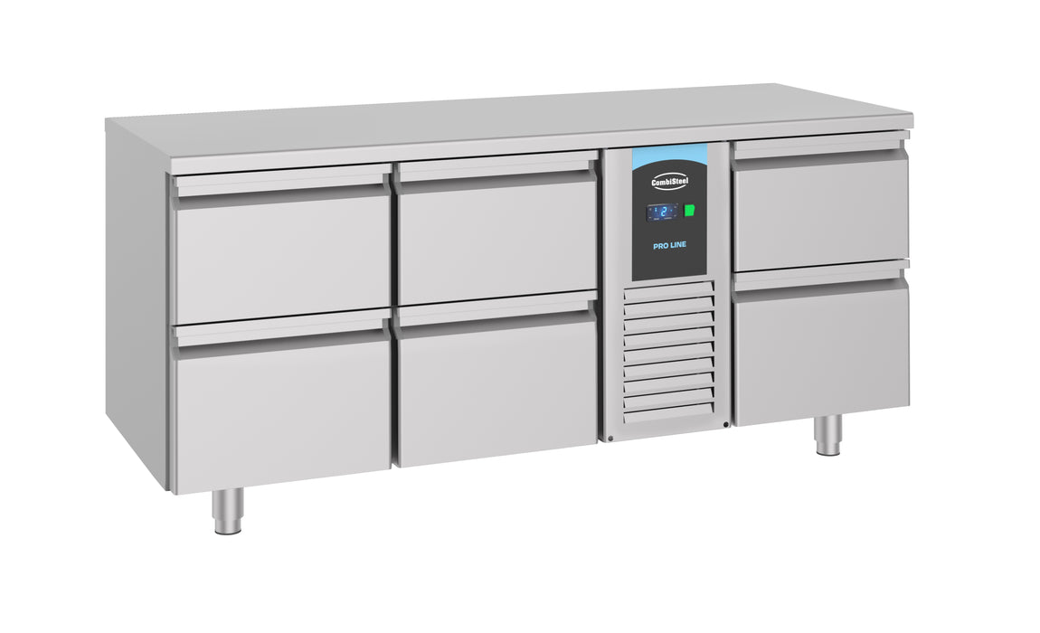 CombiSteel 700 Kühltisch 6 Schubladen Monoblock Energy Line