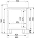 CombiSteel 700 Kühltisch Aufkantung 4 Türen Monoblock Energy Line