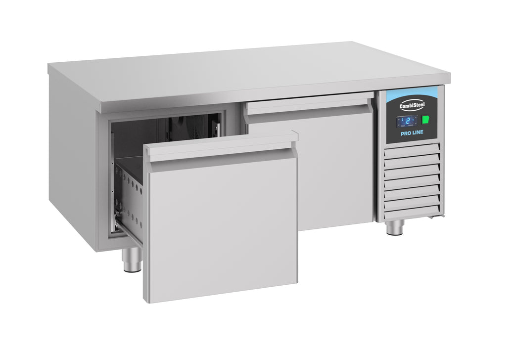 CombiSteel Kühltisch 600 Hoch 2 Schubladen