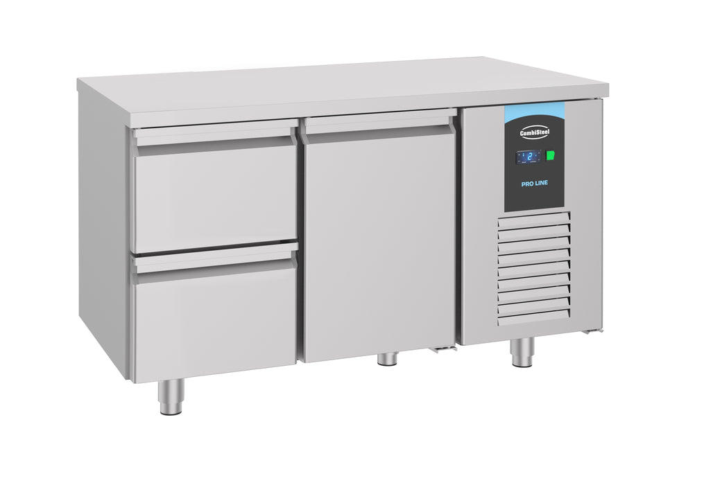 CombiSteel 700 Kühltisch 1 Tür 2 Schubladen Energy Line