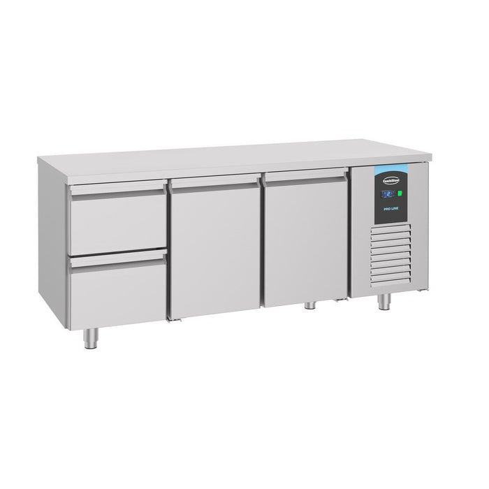CombiSteel 700 Kühltisch 2 Türen 2 Schubladen Energy Line
