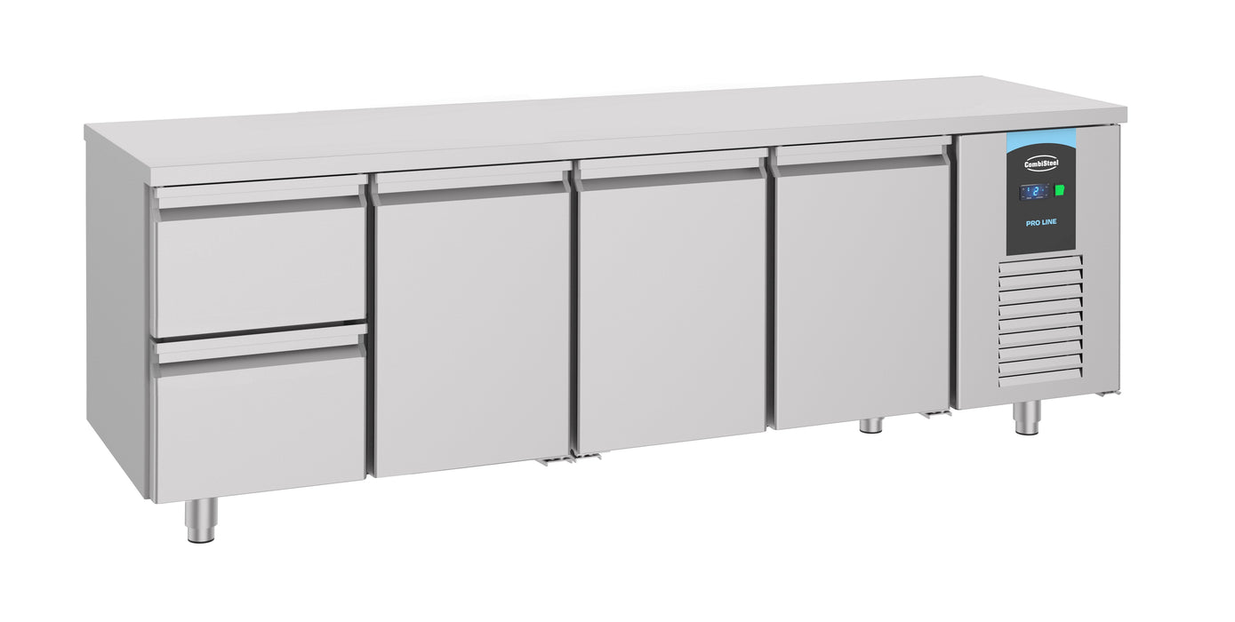 CombiSteel 700 Kühltisch 3 Türen 2 Schubladen Energy Line