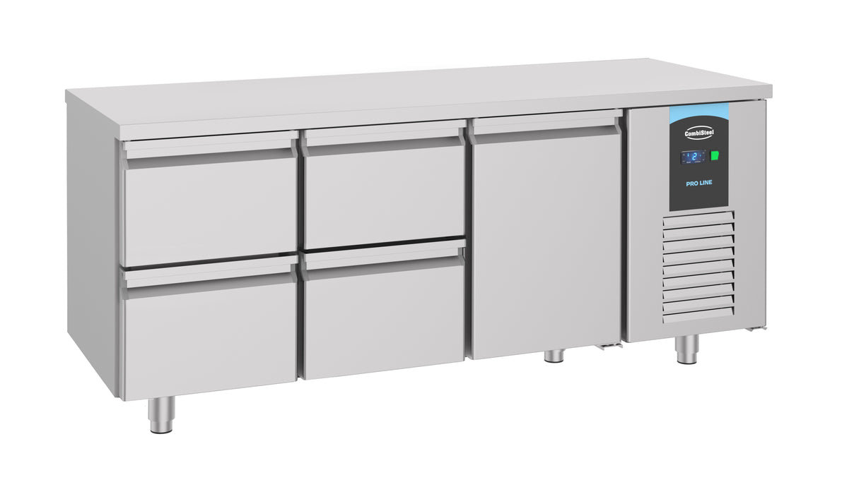 CombiSteel 700 Kühltisch 1 Tür 4 Schubladen Energy Line
