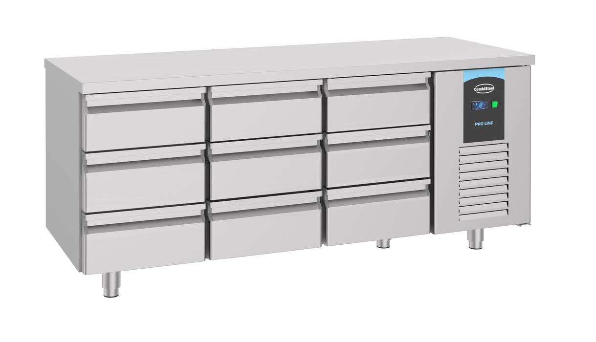 CombiSteel 700 Kühltisch 9 Schubladen Energy Line