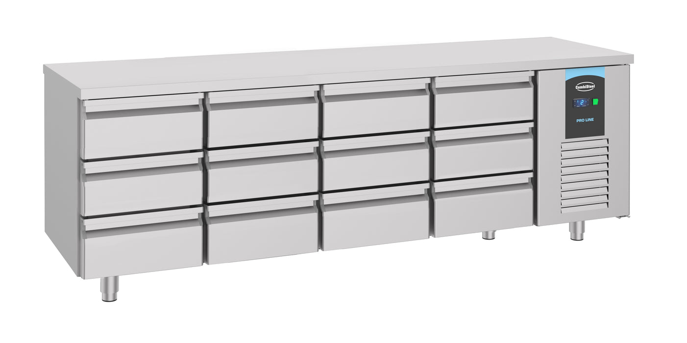 CombiSteel 700 Kühltisch 12 Schubladen Energy Line