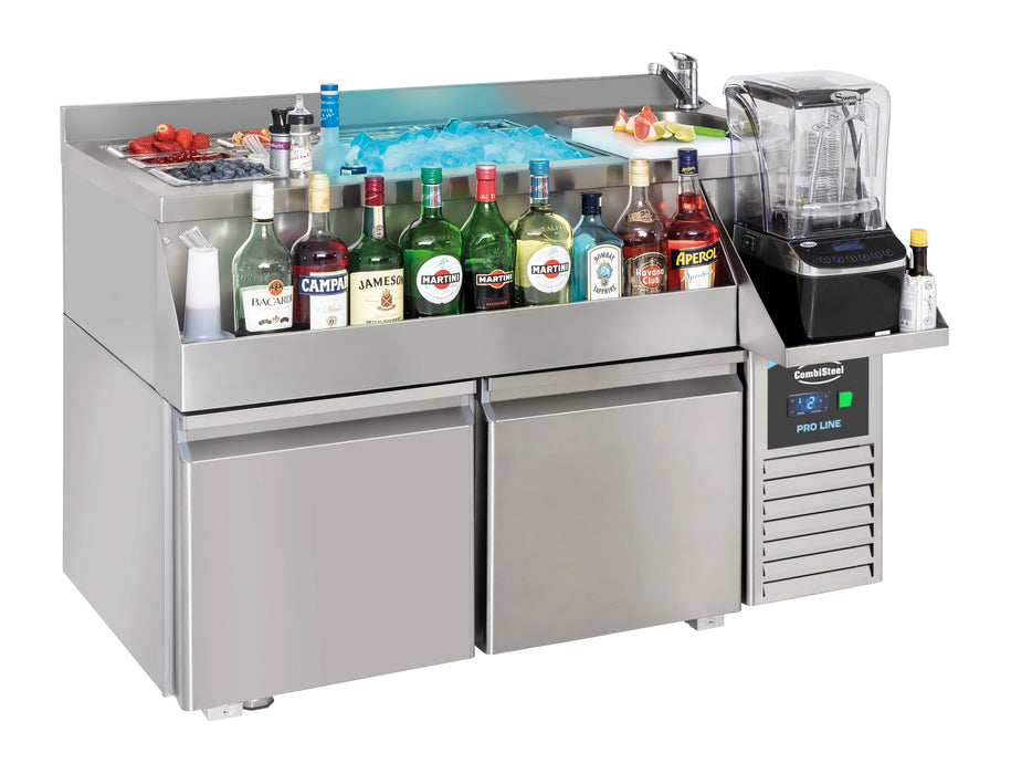 CombiSteel Kühltisch 2 Türen Mit Cocktail-Bar-Station