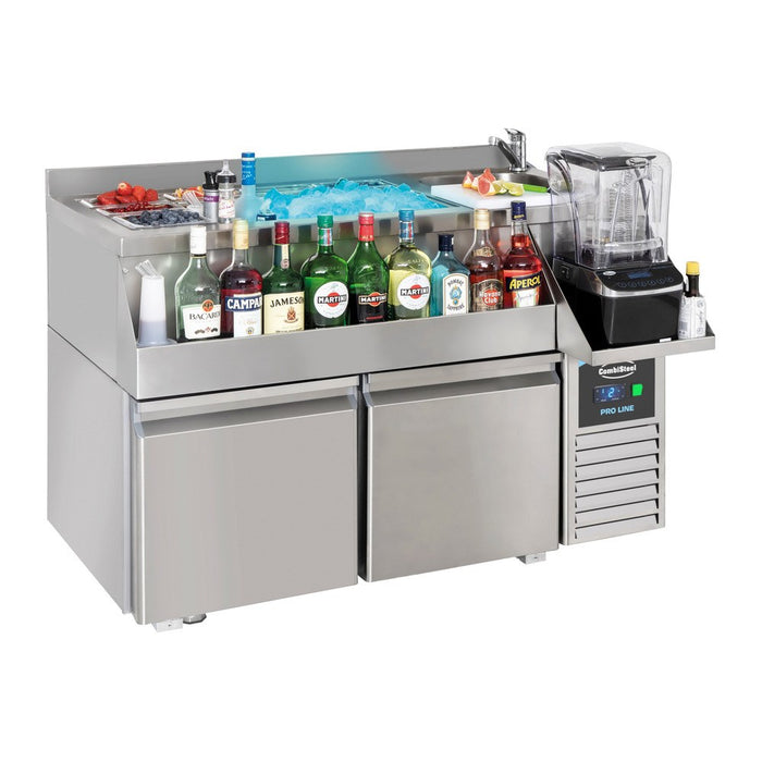 CombiSteel Kühltisch 2 Türen Mit Cocktail-Bar-Station