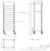 CombiSteel Abräumwagen Demontabel EN 600 × 400