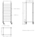 CombiSteel Abräumwagen Demontabel 2/1Gn