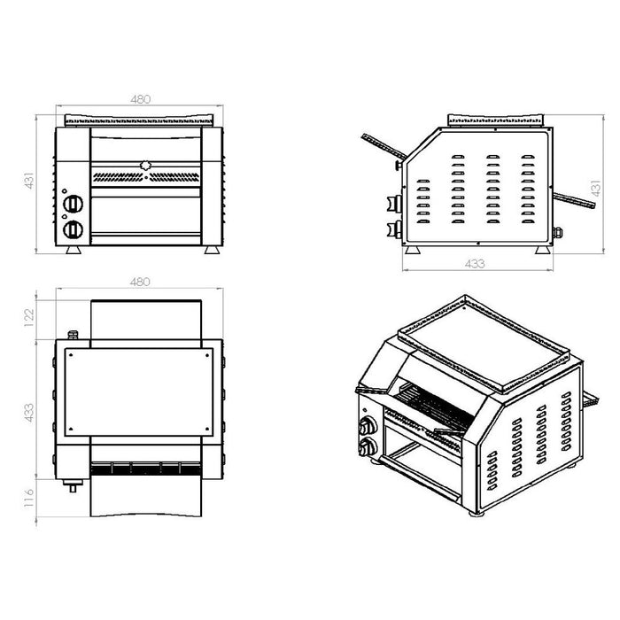 CombiSteel Durchlauftoaster