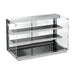 CombiSteel Einbauwärmevitrine Keramik Eckig - Schwarz 5/1