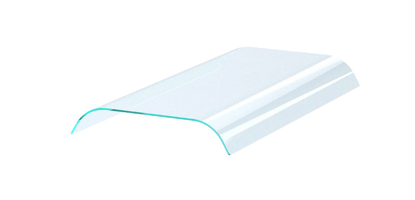 CombiSteel Aufsatzbord Mit Doppelt Abgerundet Glas 4/1