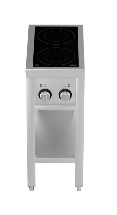 CombiSteel Induktionsherd 2 Zones Mit Offenem Unterbau