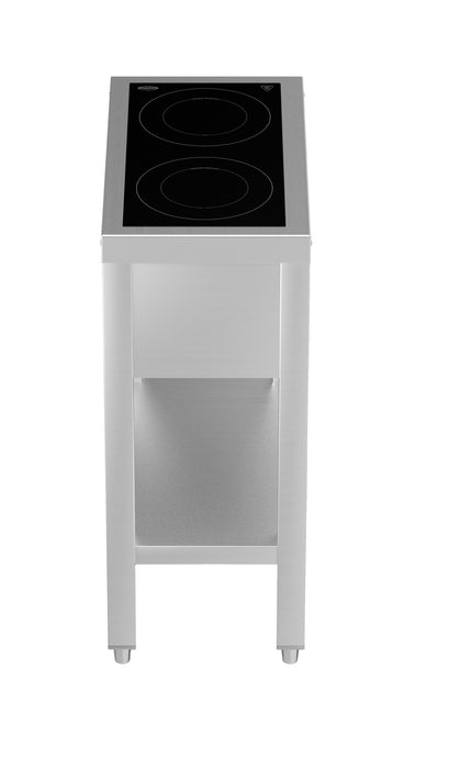 CombiSteel Induktionsherd 2 Zones Mit Offenem Unterbau