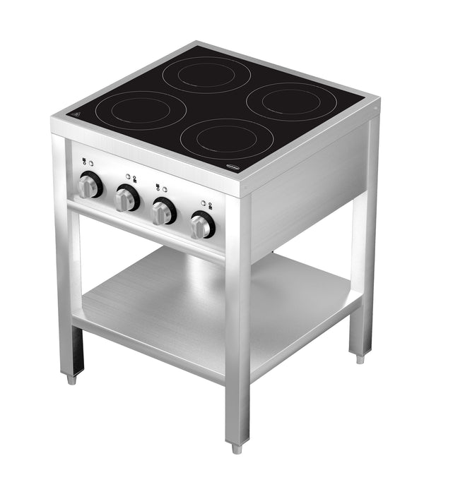 CombiSteel Induktionsherd 4 Zones Mit Offenem Unterbau
