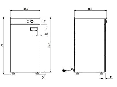 CombiSteel Teller Wärmeschrank 1 Tür