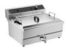CombiSteel Elektro Tischfriteuse 25L - Mit Abflussventil