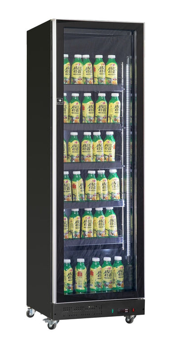 CombiSteel Kühlschrank 1 Glastür Schwarz | 7526.0005