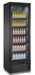 CombiSteel Kühlschrank 1 Glastür Schwarz Ceb-500R Bl