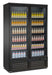 CombiSteel Tiefkühlschrank 2 Glastüren Schwarz Ceb-1200F Bl