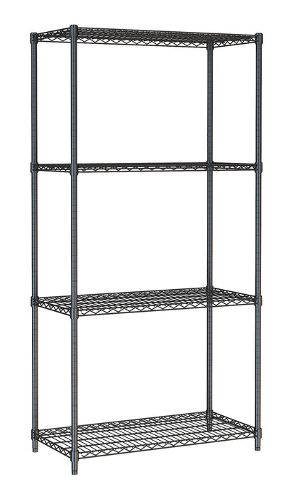 CombiSteel Wandbretter 4 Levels 900 Schwarz Selbstmontage