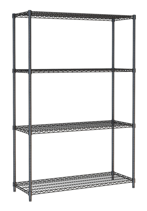CombiSteel Wandbretter 4 Levels 1200 Schwarz Selbstmontage