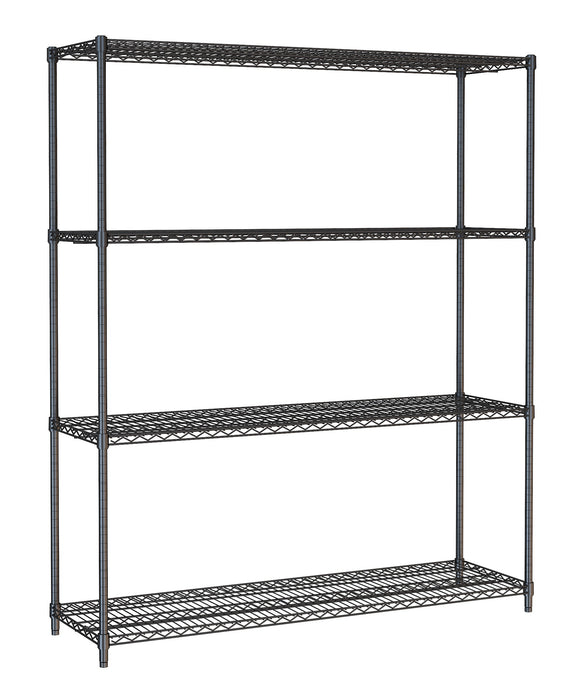 CombiSteel Wandbretter 4 Levels 1500 Schwarz Selbstmontage