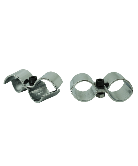 CombiSteel Satz Mit 2 Chrom Halterungen Zum Verbinden Der Regale Für 7530.0005-0010-0015-0020