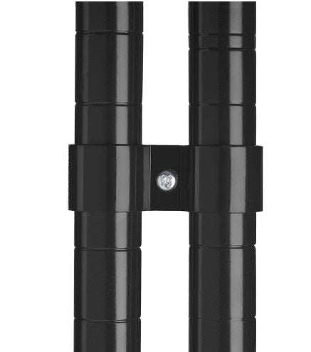 CombiSteel Satz Mit 2 Schwarze Halterungen Zum Verbinden Der Regale Für 7530.0025-0030-0035-0040