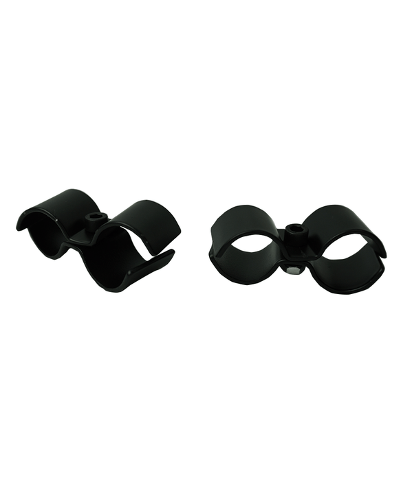 CombiSteel Satz Mit 2 Schwarze Halterungen Zum Verbinden Der Regale Für 7530.0025-0030-0035-0040